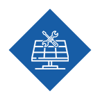 Solar panel maintenance icon